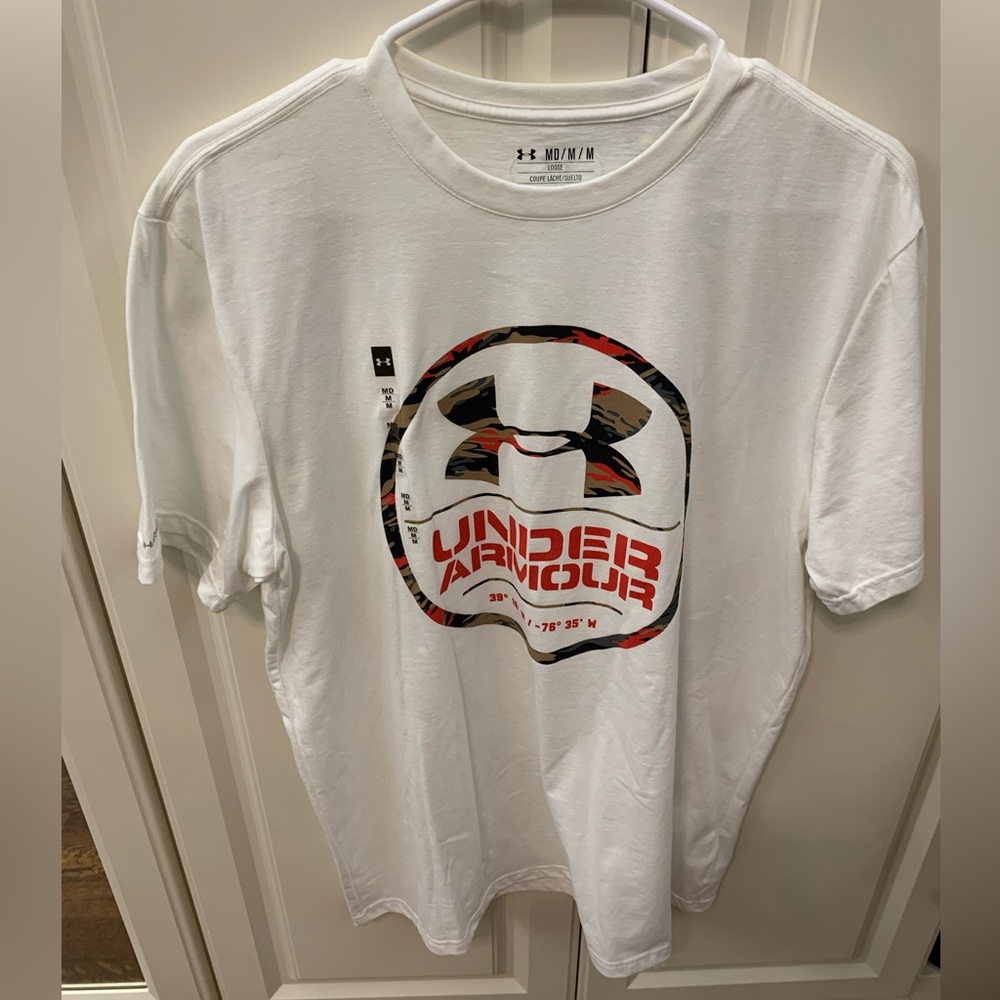 UNDER ARMOUR Men’s Camo White Tshirt NWT Size M